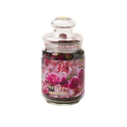 Rosentee 200g Glas Grüner Tee mit Rosenknospen Grün Tee green Tea rose buds lose
