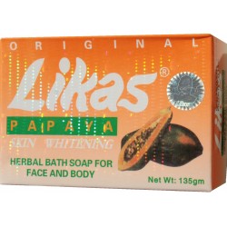 Original LIKAS Seife Papaya 135g Skin Whitening Herbal Soap Hautaufheller Akne
