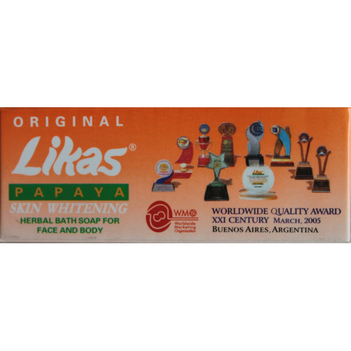 Original LIKAS Seife Papaya 135g Skin Whitening Herbal Soap Hautaufheller Akne