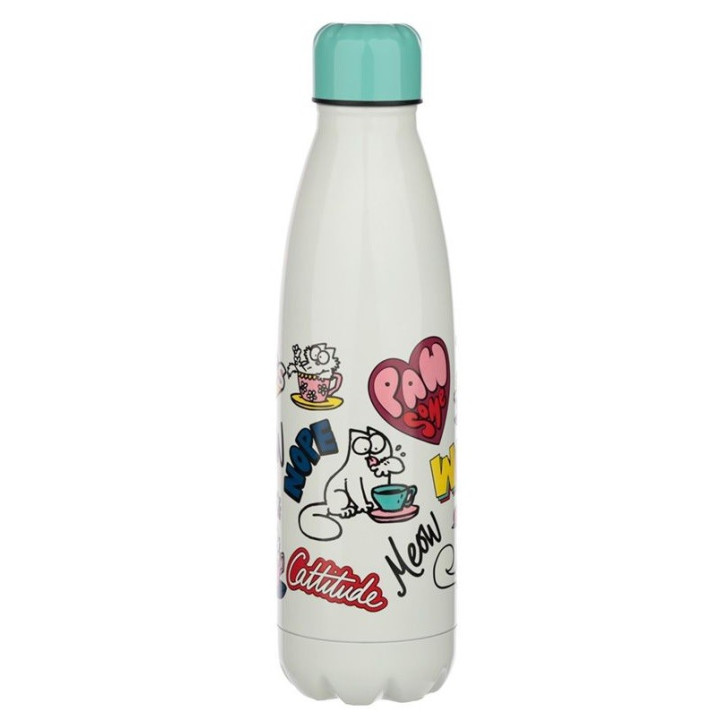 Thermosflasche 0,5L Doppelwandige Edelstahl Isolierflasche bis 12h Trinkflasche Wasserflasche