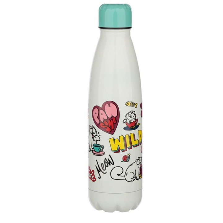 Thermosflasche 0,5L Doppelwandige Edelstahl Isolierflasche bis 12h Trinkflasche Wasserflasche