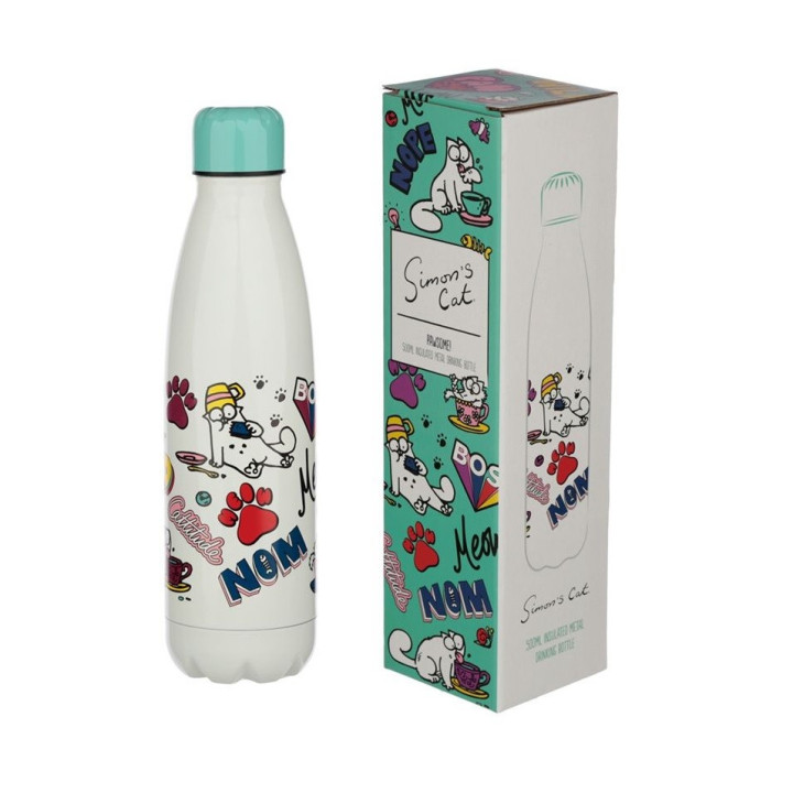 Thermosflasche 0,5L Doppelwandige Edelstahl Isolierflasche bis 12h Trinkflasche Wasserflasche