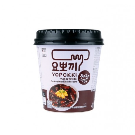 Topokki Yopokki Rice Cake Korea Jjajang  Spicy Sweet Instant Snack 120g Becher