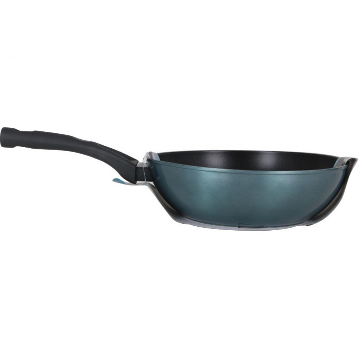 Wok Pfanne Ø24 cm geschmiedete Aluminium Wokpfanne antihaft auch Induktion