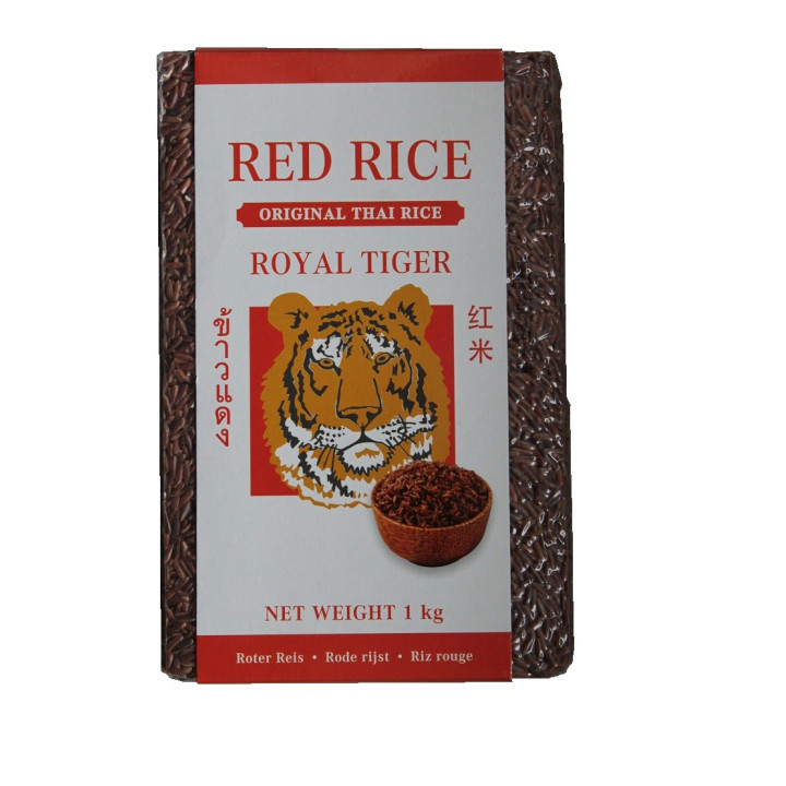 Roter Reis 1kg Thailand Royal Tiger Red Rice Original Thai