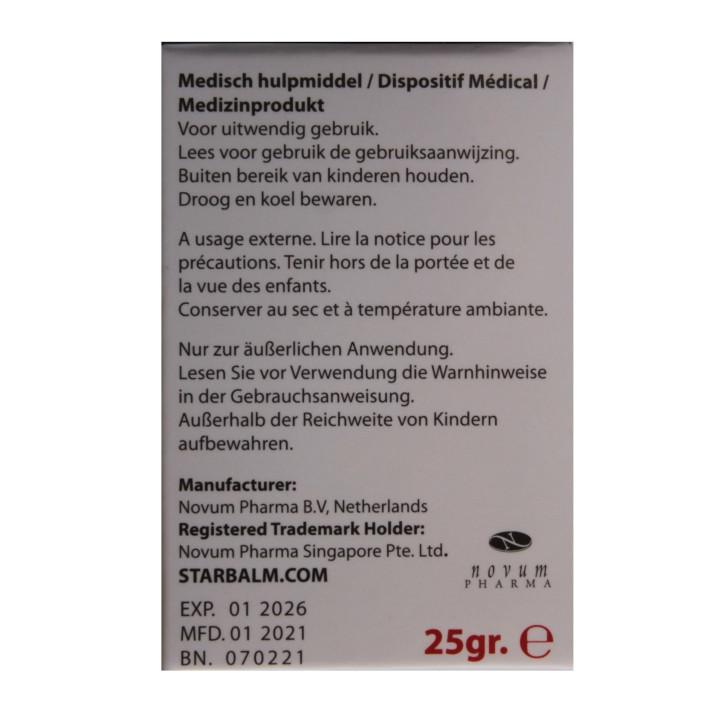 Starbalsam Rot China Star Balm Sport Balsam wärmt Muskeln + Gelenke Durchblutung