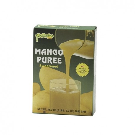 Mango Püree 1kg gesüßt Fruchtmark Mangopüree Puree Natur Mangomark Eis Juice Drink