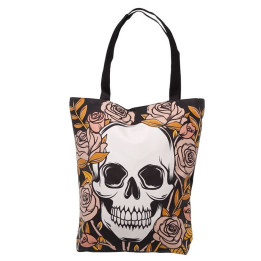 Skull Einkaufstasche Einkaufsbeutel Tragetasche Einkauf tasche Beutel 36x39cm Shopper