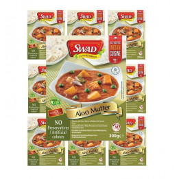 10x Aloo Mutter 300g original Indien Fertiggericht schnelle Küche nur erwärmen