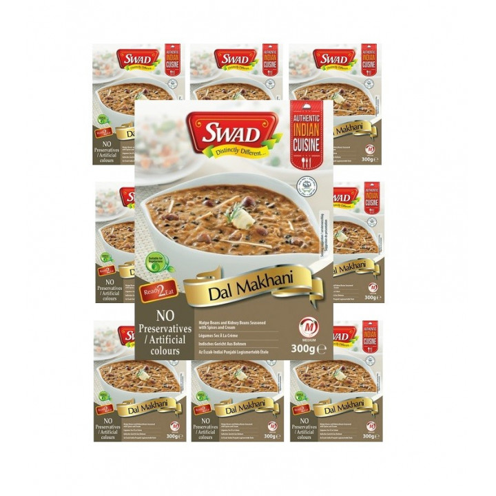 10x Dal Makhani 300g original Indien Fertiggericht schnelle Küche nur erwärmen