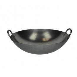 Wok 43cm runder Boden Eisenwok Wokpfanne original asiatisch Privat / Gastronomie Rundwok