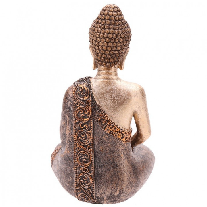 Thai Buddha Figur 18cm Statue Teelichthalter Budda Feng Shui Buddhismus Thailand Indien