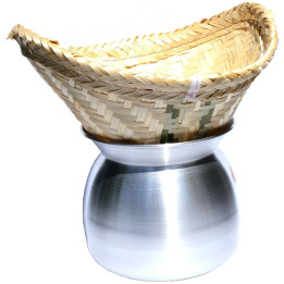 Laos Topf zum Dampfgaren v Reis traditioneller Reisdämpfer bambuskorb reiskocher
