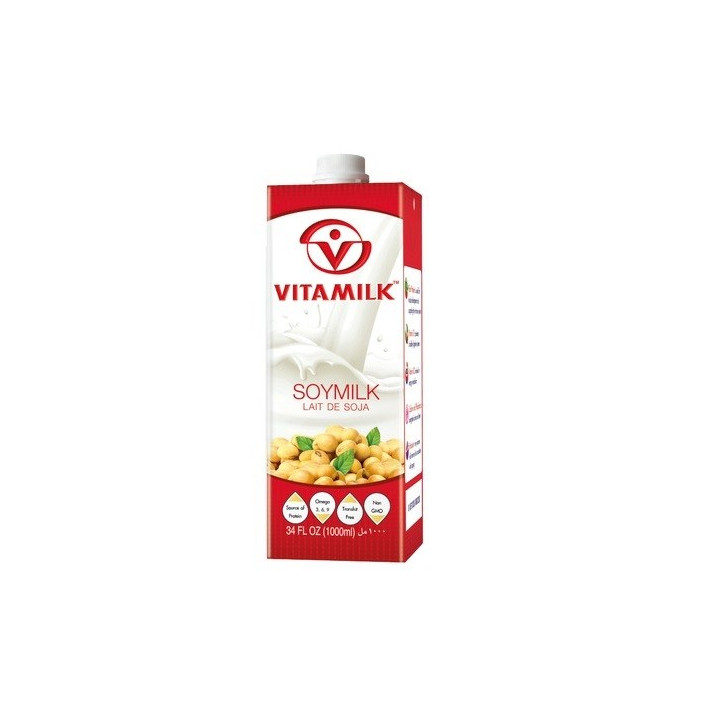 Sojamilch Drink 1L VitaMilk Soymilk Soja Milch (ges12Liter) Thailand Getränk