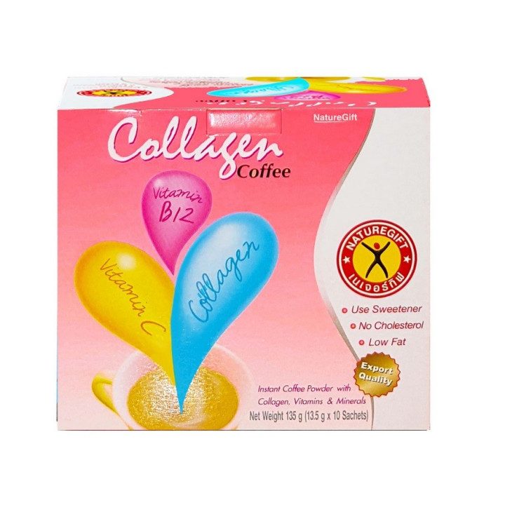 Coffee mit Kollagen + Vitaminen 135g Instantkaffee löslicher Kaffee 10 Portionen