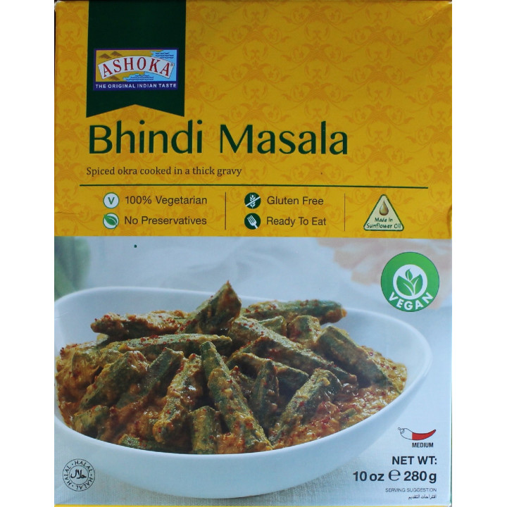 10x Bhindi Masala 280g original Indien Fertiggericht schnelle Küche VEGAN