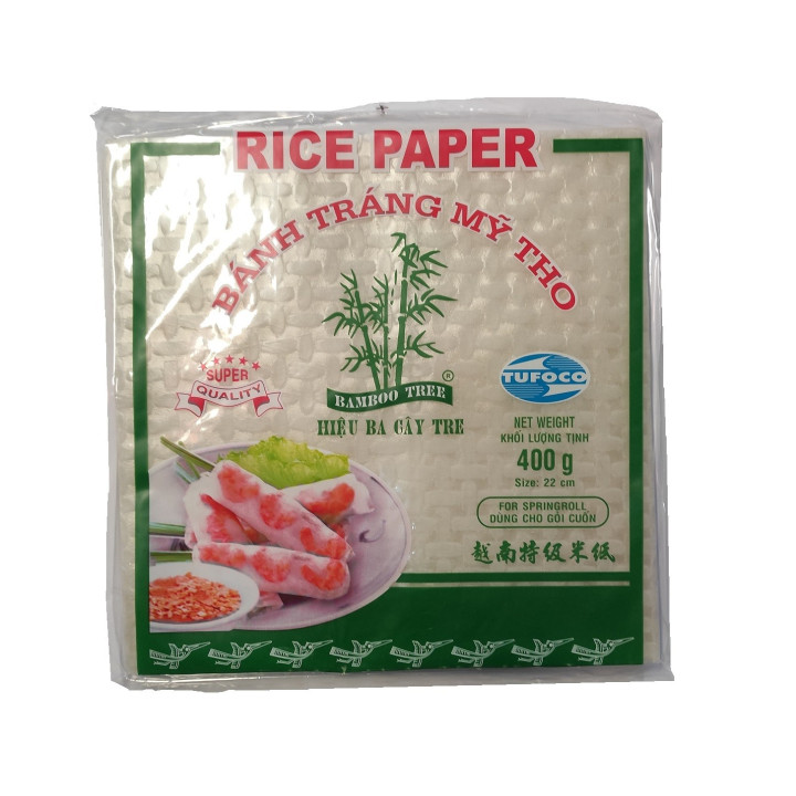 Reispapier Frühlingsrollen 22cm eckig 400g rice paper orientalische Speisen