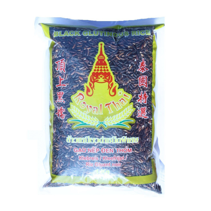 Klebreis schwarz 1kg schwarzer Sticky Reis Thailand Klebereis Glutinous Rice