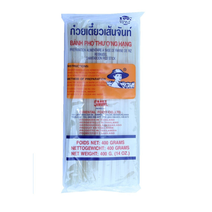 Reisnudeln 5mm Rice Stick 400gThailand ReisBandNudeln Reis Nudeln