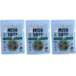 9x Miso Suppe 20g original aus Japan mit Seetang Instant Miso Shiro Algen