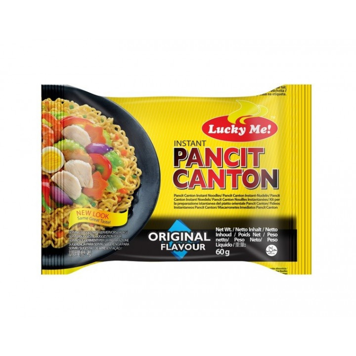 Instant Nudeln 24x60g Lucky Me vers. Sorten Pancit Canton Chili Mansi Kalamansi