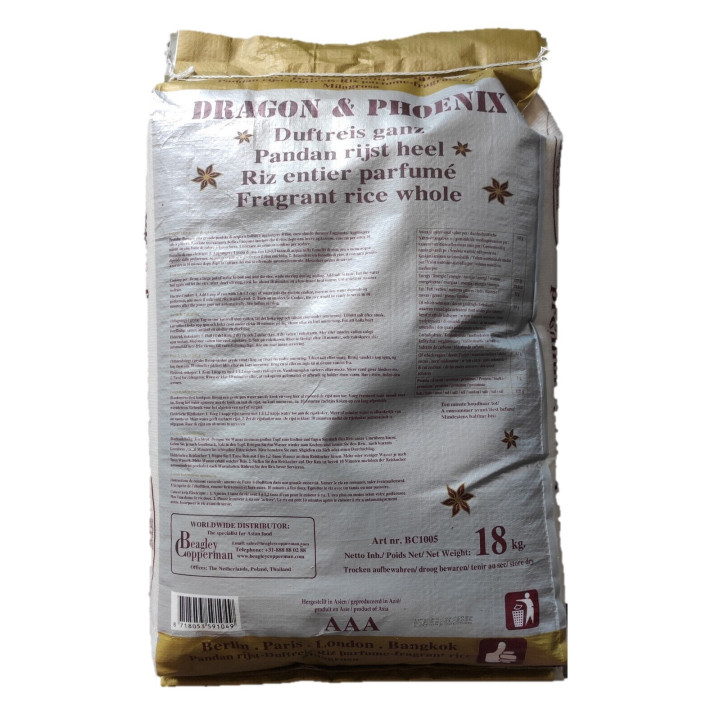 Jasmin Reis 18kg 2023 AAA Premium Duftreis Extra Langkorn Qualitätsreis Milagrosa Jasminreis