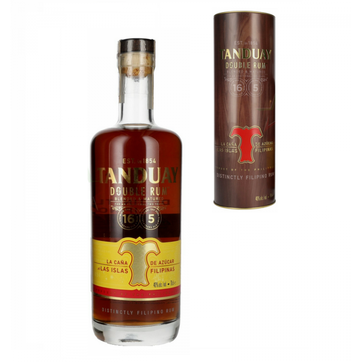 Tanduay Double Rum Philippinischer Rum 700ml 40%VOL Philippinen Spirituose 16 + 5 Jahre Blend