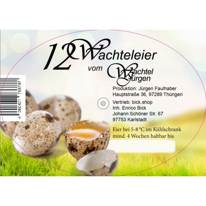 Wachteleier 12 Stück rohe frische Wachtel Eier leckere Delikatesse Speiseeier 120g