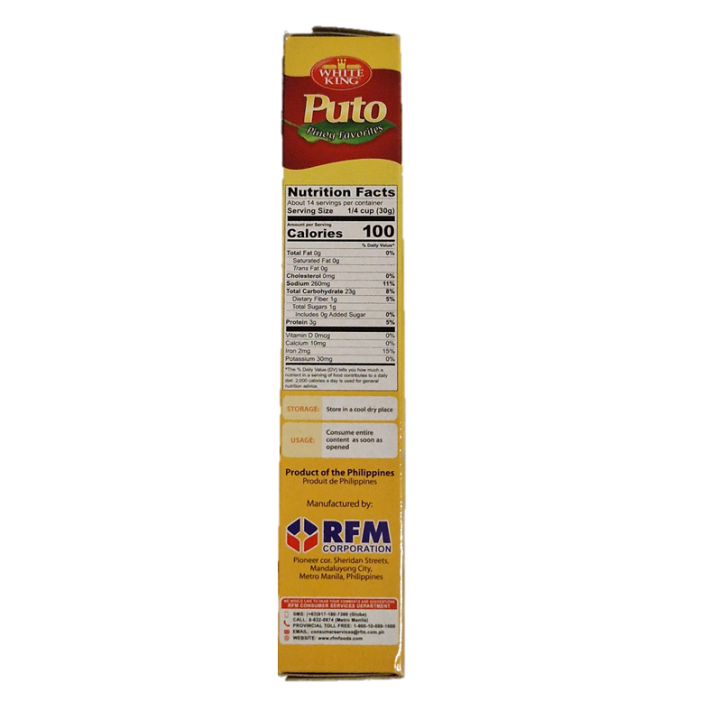 Puto Teig-Mix 400g phillipinisches gedämpftes Gebäck Dampfnudeln Mehlspeise Teigmix