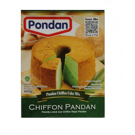 Pondan Chiffon Cake Mix 400g grüner Pandan Kuchen Teig-Mix