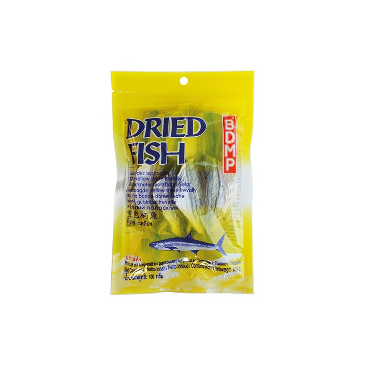 Getrockneter Goldband-Selar 100g yellow stripe trevally Fisch Trockenfisch