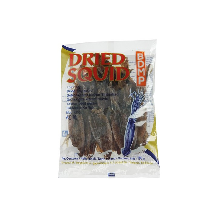 Tintenfisch klein 100g getrocknete Muc Kho Calamari Trockenfisch mực khô