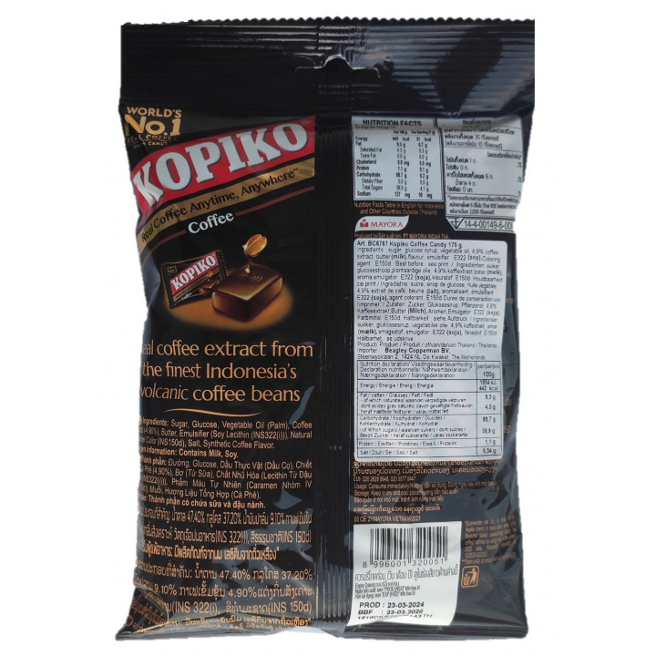 Coffee Candy 175g Philippinen 50 Stück Kopiko Kaffeebonbons mit real coffee shot kaffee