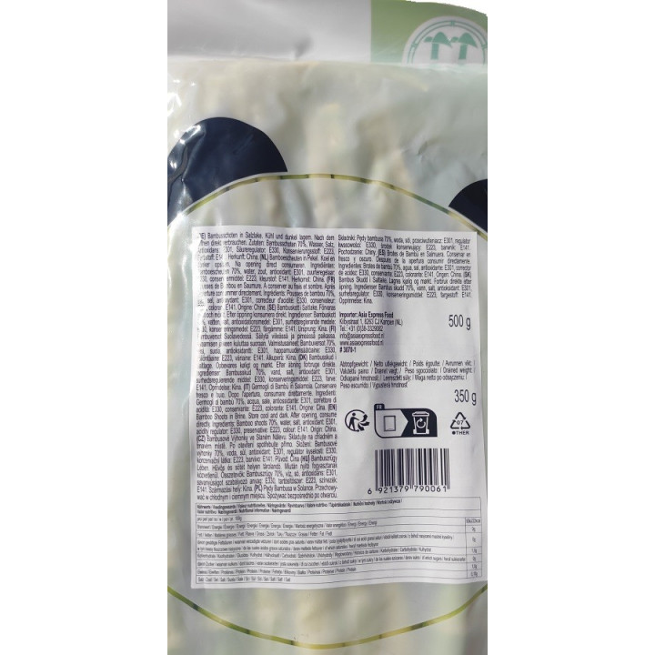 Bambusschoten Salzlake 500g Bambusstangen Bambusschoten Wokgemüse Bambusspitzen
