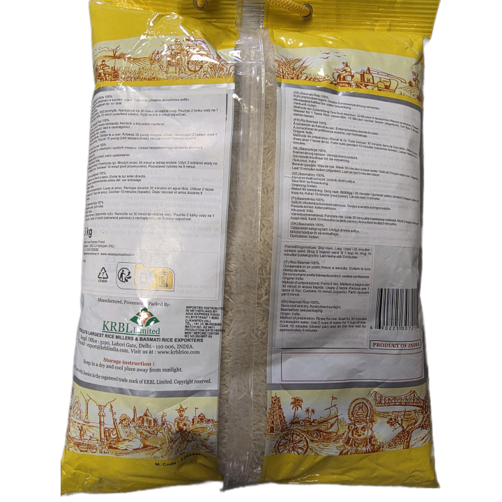 Basmati Reis 5kg 100% pure basmatireis Indien Everyday Duftreis IndaGate