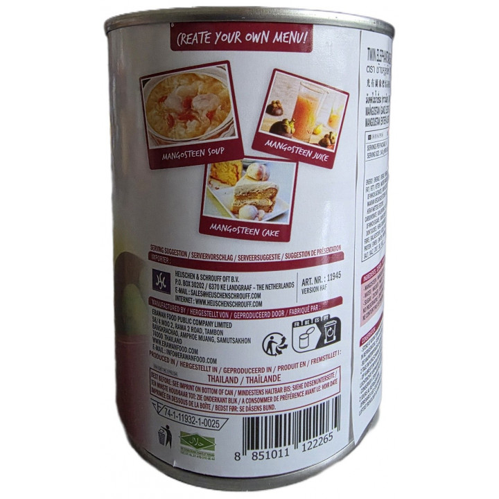 Mangosteen in Light Syrup 565g Dose Früchte Sirup Thailand