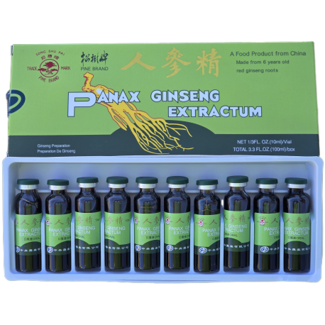 Ginseng Extrakt 10x 10ml Kur TCM aus 6 Jahre alter Roter Ginsengwurzel
