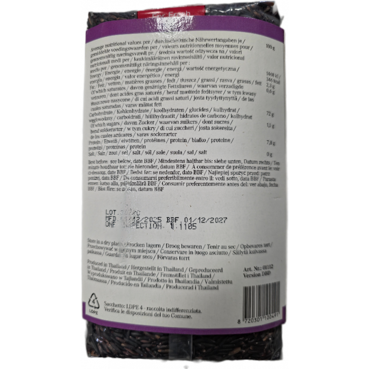 Riceberry Reis 1kg Thailand Royal Tiger violetter reis Original Thai