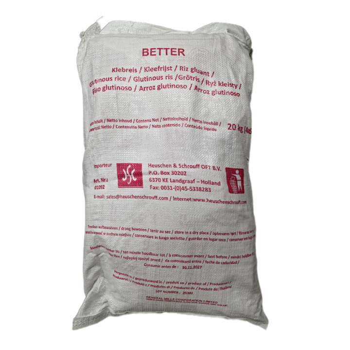 Klebreis 20kg ,Better, Thai Glutinous Rice, Sticky Rice