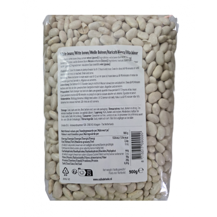 Weiße Bohnen 900g Valle del sole white beans