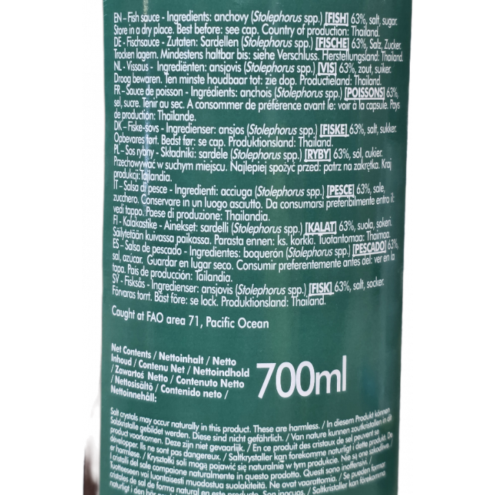 Fischsauce 700ml Flasche, Special Patis Fischsoße, phillipinische Würzsauce