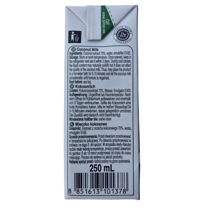 Kokosmilch 250ml Aroy-D Coconut milk