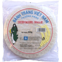 Reispapier für Frühlingsrollen orientalische Speisen rice paper rund Ø 22cm