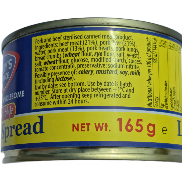 Liver Spread Filipino Style 165g Lady's Choice Leberaufstrich