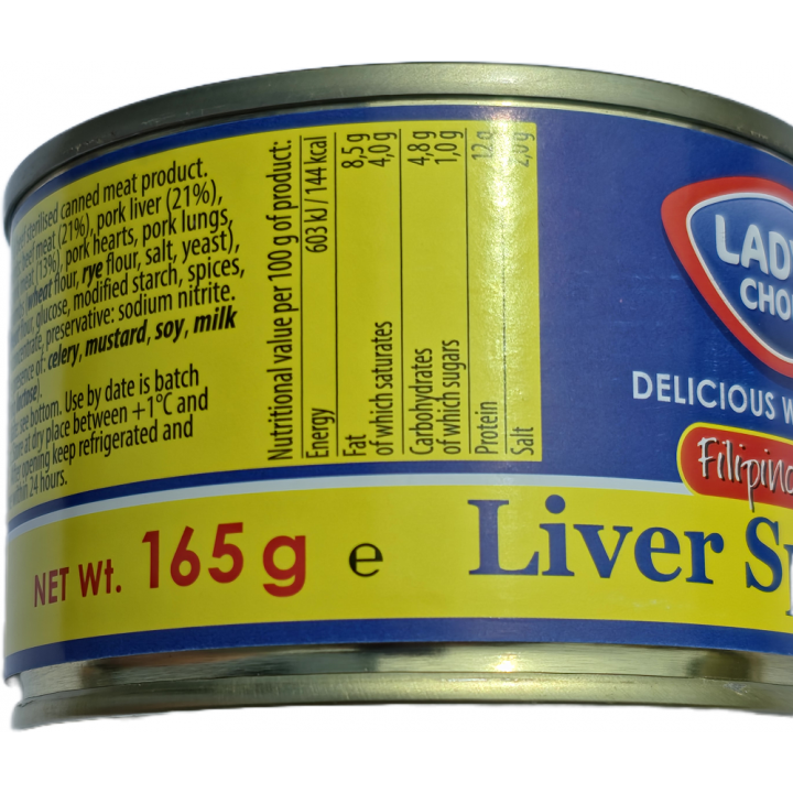 Liver Spread Filipino Style 165g Lady's Choice Leberaufstrich