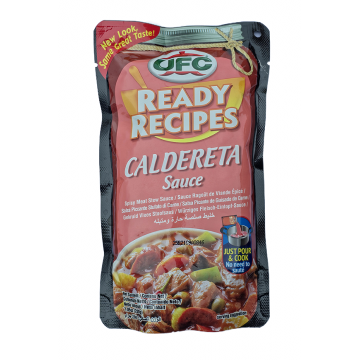 Caldereta Sauce 200gr UFC Fertigsauce für phillipinischen würzigen Fleischeintopf