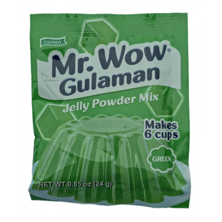 Mr.WOW Gulaman Jelly Powder Mix 24g Gelee-Mix grün