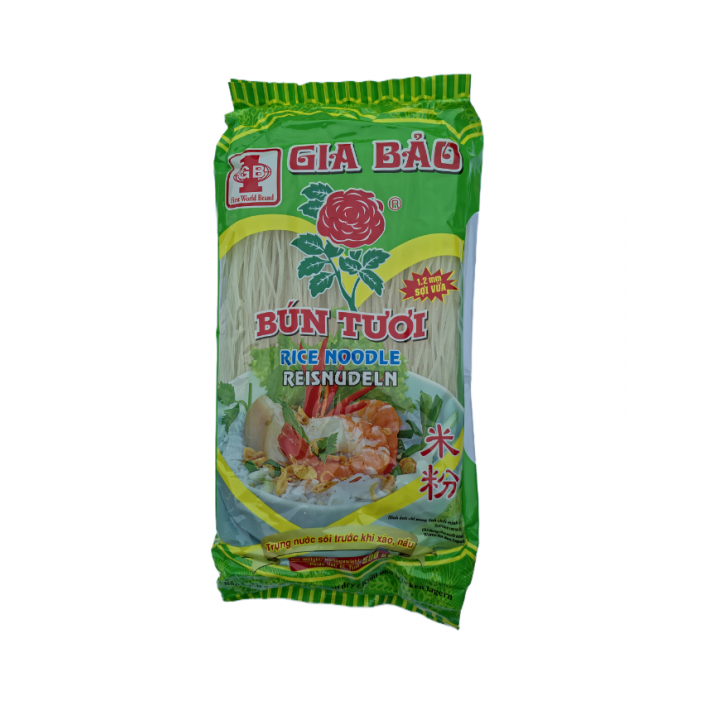 Gia Bao Bún Tươi Reisnudeln (1,2 mm) 500g vietnamesische Reisnudeln