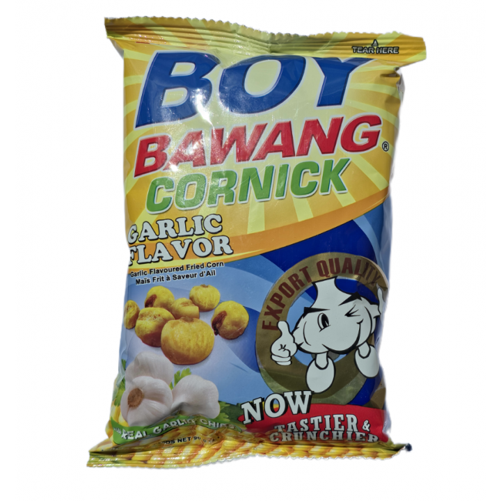 Boy Bawang Cornick Hot Garlic Flavor 90g Frittierter Mais Knoblauch