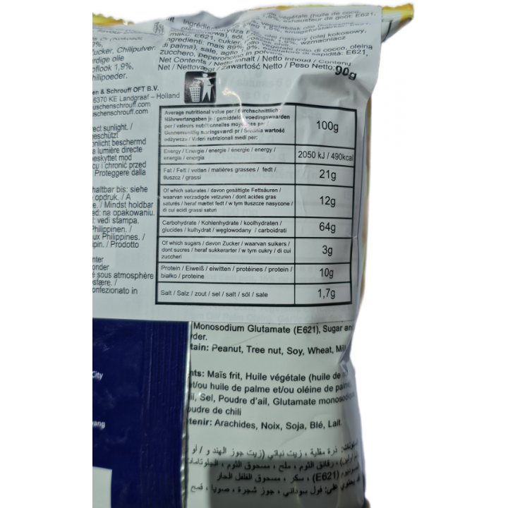 Boy Bawang Cornick Hot Garlic Flavor 90g Frittierter Mais Knoblauch